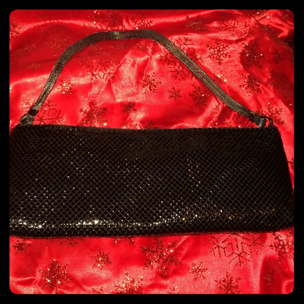 Beautiful black mesh purse